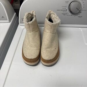 Merrell Cream and Tan Ankle Booties